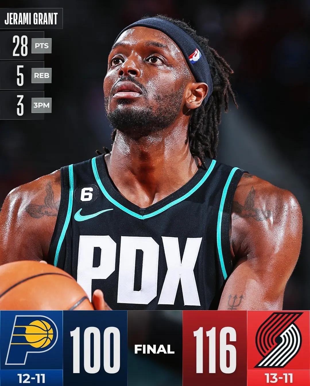 开拓者大胜灰狼，利拉德进球又自大